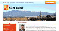 Desktop Screenshot of mairie-saint-didier.com